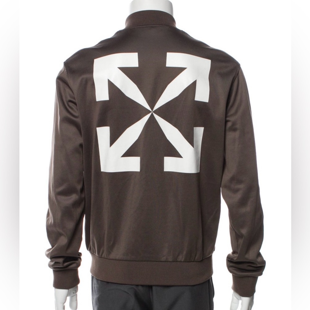 Off-White Men's Brown Jacket Slim Track Bomber 2022 Small